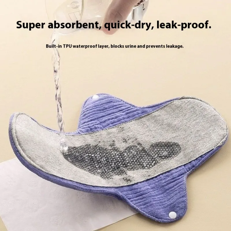 عالية الامتصاص سلس البول قابل للغسل منصات الحيض النساء المسنين تسرب برهان السروال بطانات الكبار السرير منديل صحي منشفة #5