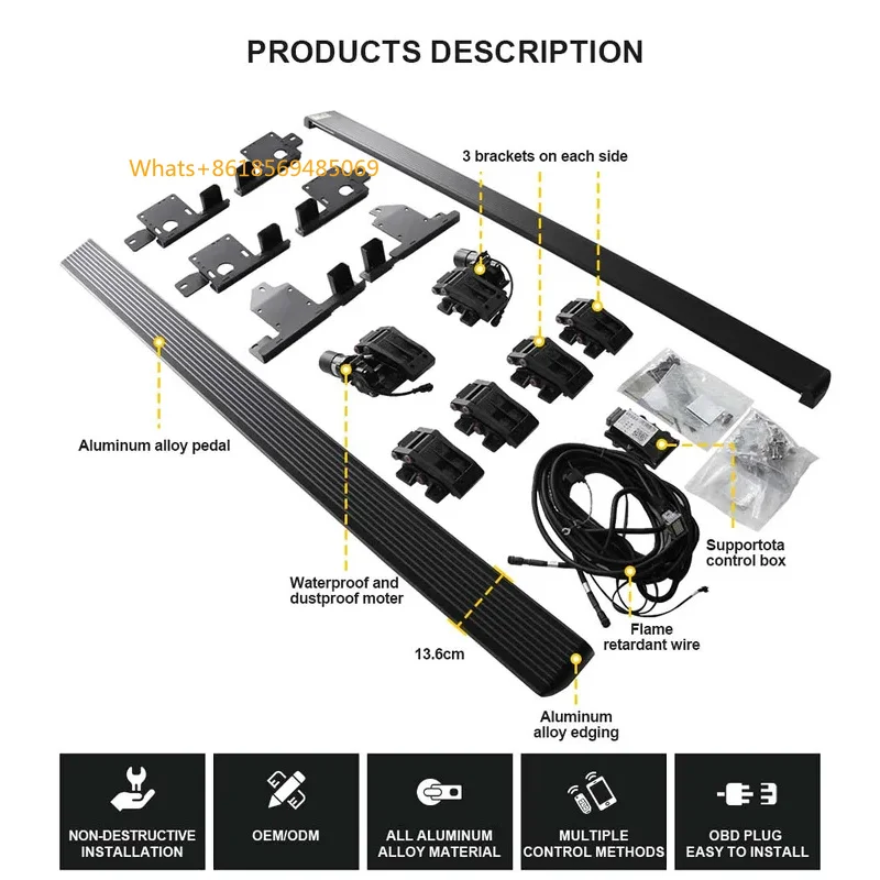Factory 4x4 GWM  POER Accessories 4x4 Pickup Side Steps Power Running Boards GWM  POER