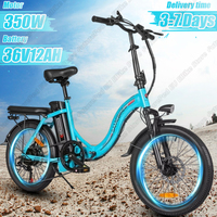 SAMEBIKE CY20 E-bike 350W Brushless Motor 36V12AH Lithium Battery Folding Electric Bicycle 20-In Tire All Terrain Electric Bike