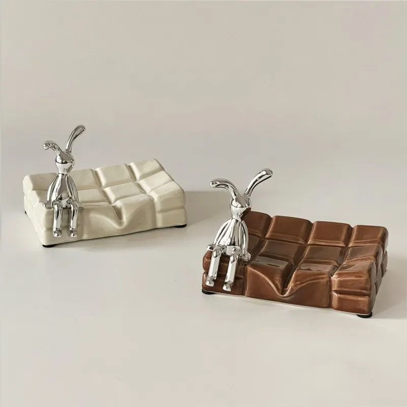 Creative Ceramic Soap Storage Box Cute Home Drain Soap Box Non Perforated Soap Holder Toilet Washbench Soap Storage Dish ZG799