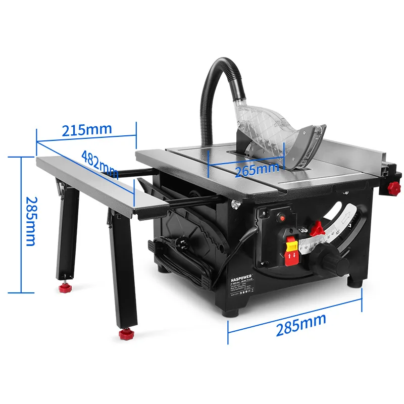 LUXTER 8 inch Household  Woodworking 1500W Portable Table Saw Machine for Aluminum Cutting