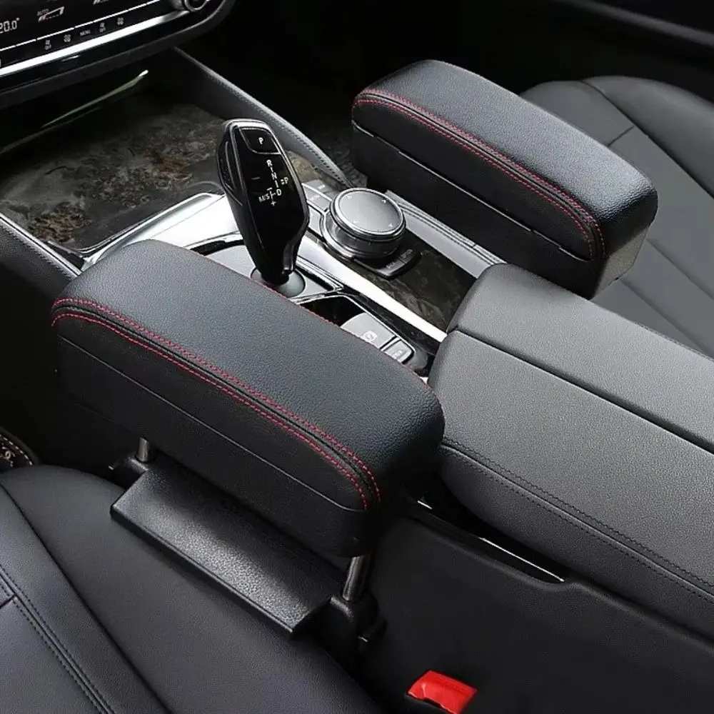 Adjustable Height Center Console Storage Organizer Lifting Mechanism Clamp Design Car Seat Arm Rest Extender Ergonomic Design