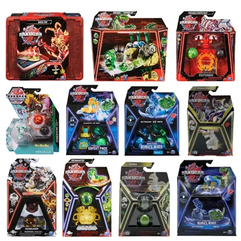 Bakugan Baku-Tin Evolutions 스페셜 어택 맨티드 트레이닝 스트리트 브롤 세트 스타터 팩, 브루저 액션 피규어, 소년 어린이 장난감 