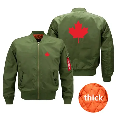 Utomhus Militär Kanadas Flagga Flyg Herr Ma1 Bomberjacka Vindtät Herr Baseballjackor Herrkläder 10 best sales jacka Kanada - №6