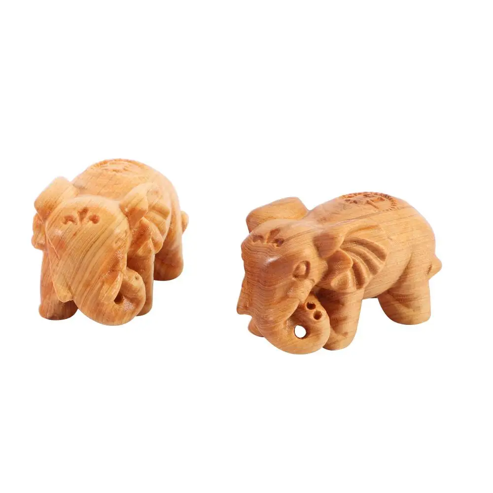 Office Ornaments Sculpture Home Rich Elephant Wood Elephant Antique Wood Crafts