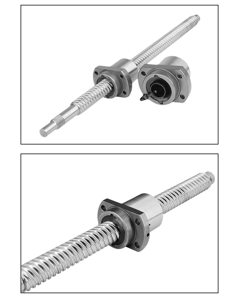 Hochpräzise Kugelumlaufspindel DFU3210 SFS3220 SFY3232 SFE3232 SFU3210 Länge 100-1150 mm mit Kugelmutter CNC-Getriebeteile – Detail 17