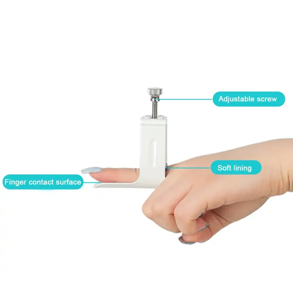 Finger Straightener Hand Injury Joint Support Brace Finger Rehabilitation Machine White Average Size