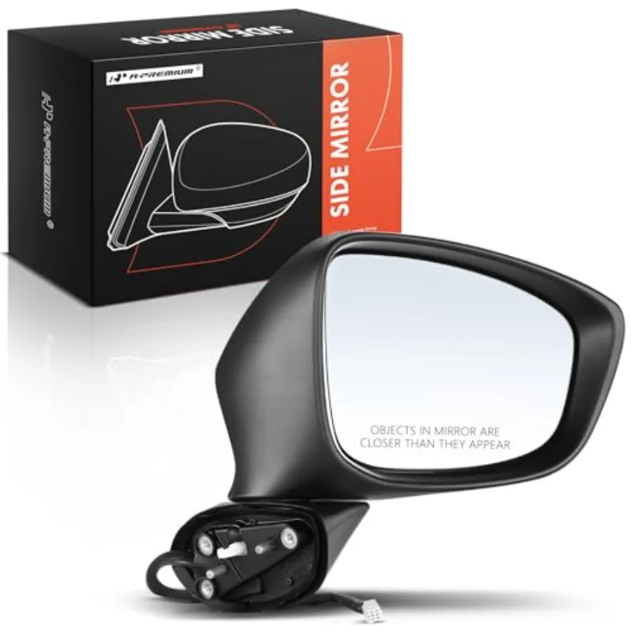 

Passenger Side Power Door Mirror Compatible with Mazda CX-5 2013 2014 2015 - Heated Manual Folding w/Turn Signal Outside Rear V