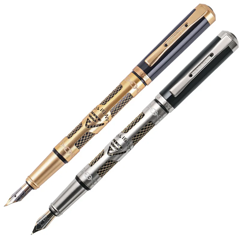 

Metal Luxury Forest Fountain Pen Extra Fine Nib Classic Design with Converter and Metal Pen Stationery School Supplies