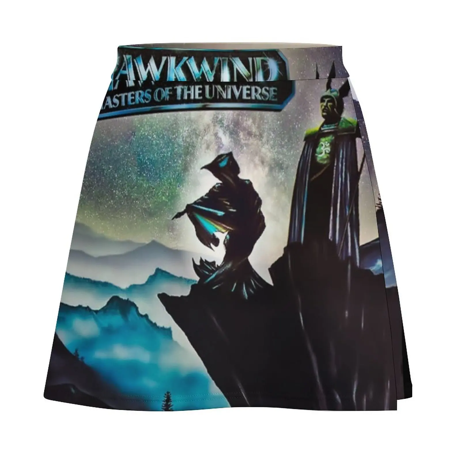 Hawkwind - Masters of The Universe Mini Saia Roupas femininas Roupas femininas