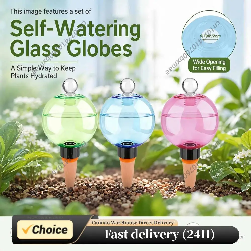 Self Watering Globes 500ML Automatic Plant Watering Globes Water Spikes Stakes Devices System for Indoor&Hanging&Houseplants