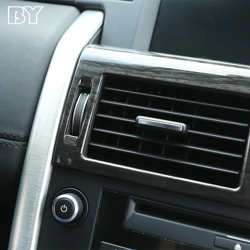 1 Pcs For Land Rover Discovery Sport 2015-2017 Center Control AC Outlet Vent Frame Cover Trim Stickers Car Accessories ABS