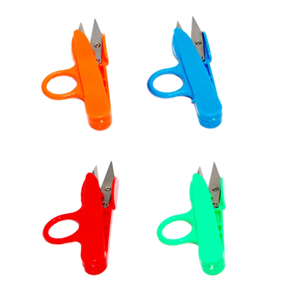 

12pcs Mini Plastic Yarn Shears Sewing Scissors Thread Embroidery Clippers High Carbon Steel Durable Comfort