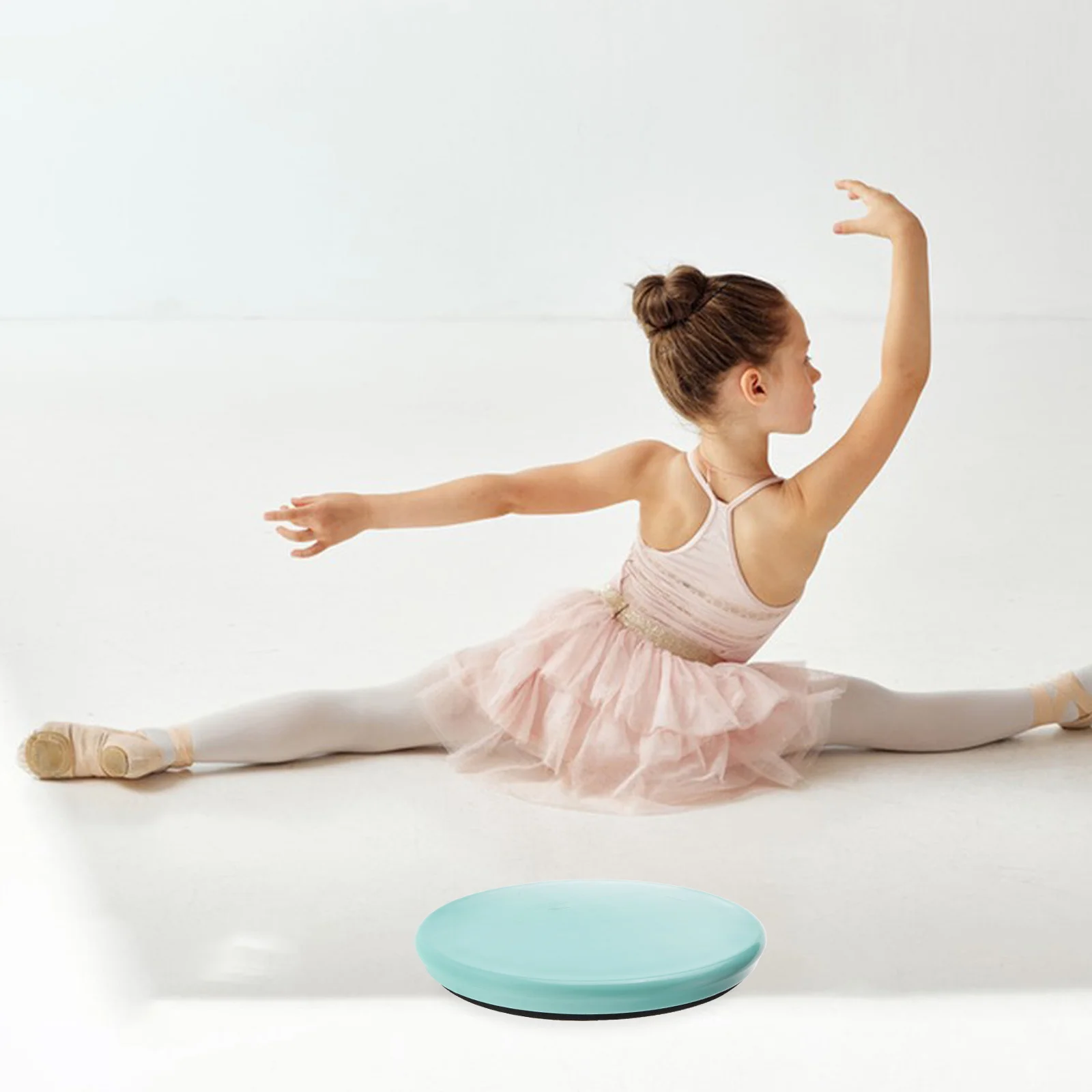 แผ่นหมุนทรงกลมสแตนเลสสำหรับฝึกซ้อมบัลเลต์ สเก็ต ฝึกการทรงตัว แผ่นหมุนสำหรับนักเต้น