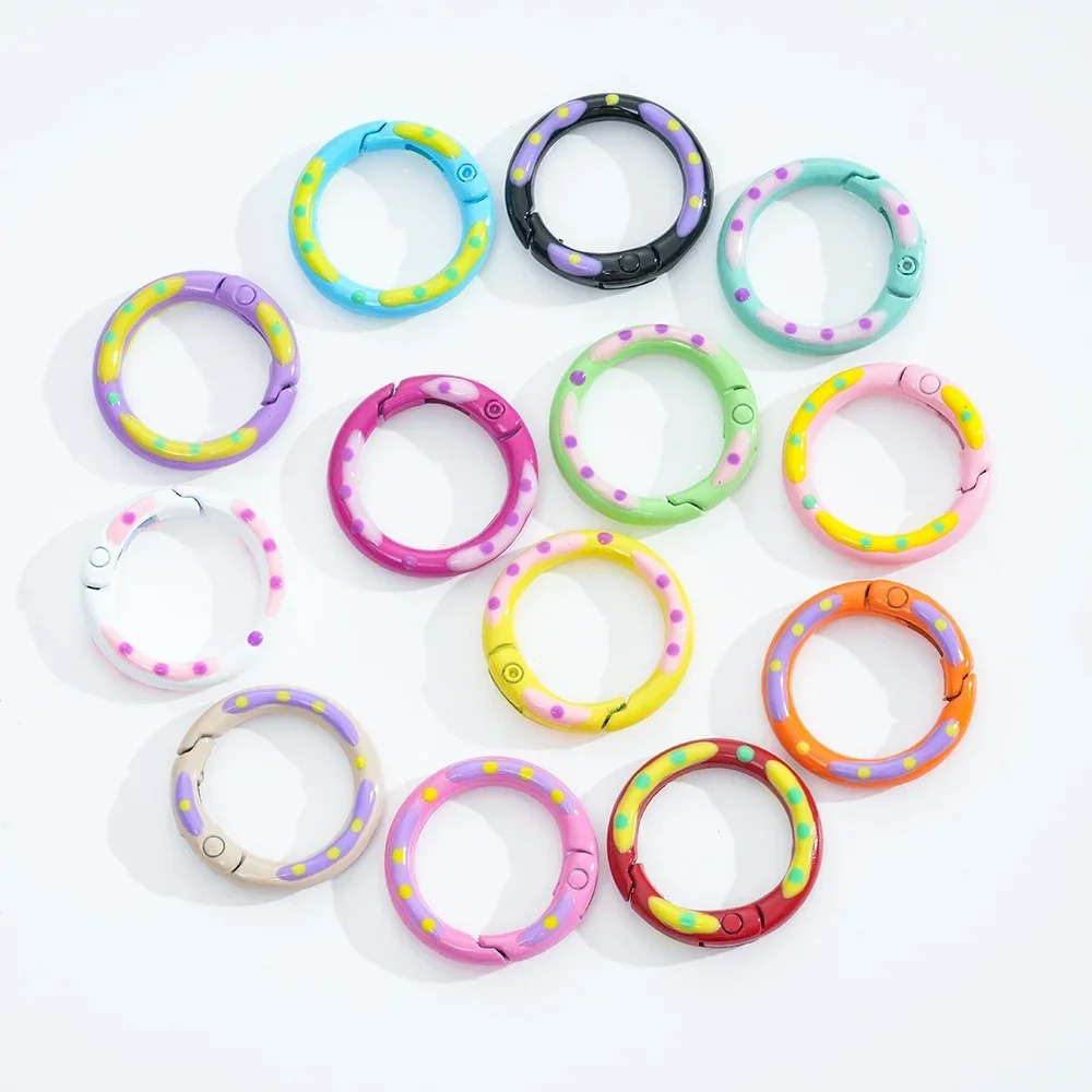 Colorful Lobster Key Clasps Snap Hook Label Hand Tag Connector Open Ring For Jewelry Bracelets Making DIY Accessories