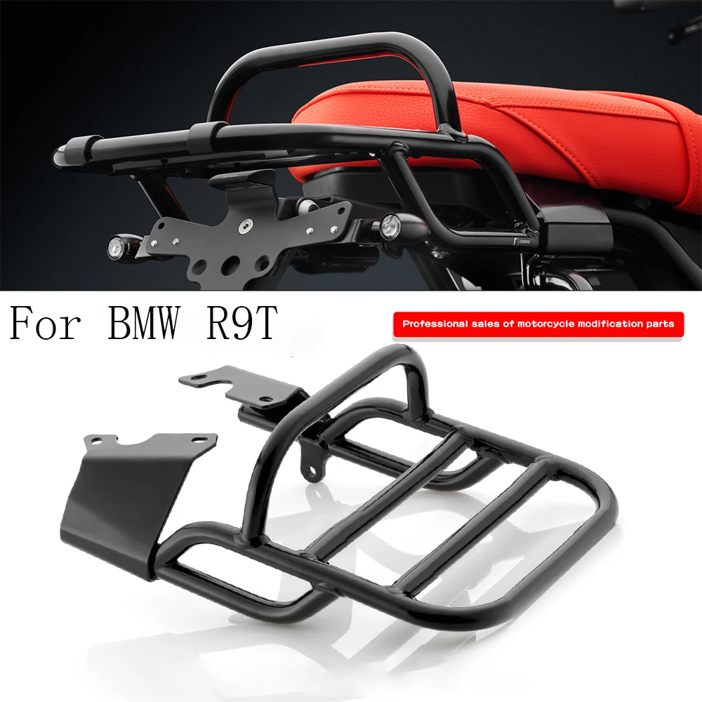 

Motorcycle Rear Seat Luggage Rack With Handle Grip Support Shelf For BMW R9T RNINET Scrambler RnineT Pure R nine T Urban G/S