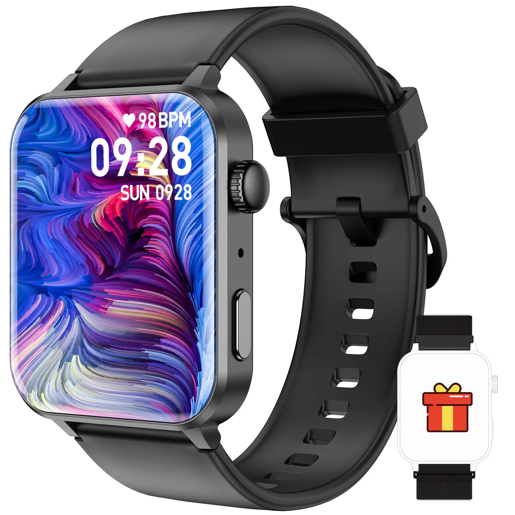 Blackview Smart Watch for Men Women, Answer/Make Calls & AI Voice, Calorie Counting Fitness Tracking Watch Weather Forecast