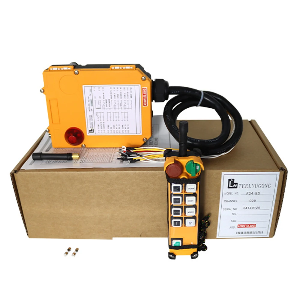 8-Button Industrial Telecrane Crane with 2-Speed Remote Control for Crane Hoist