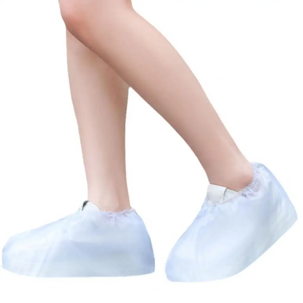 1 Pair Waterproof Rain Shoe Cover Non-Slip Reusable Slip-On Overshoes Men Women Outdoor Rain-proof Boot Shoes Protector 95