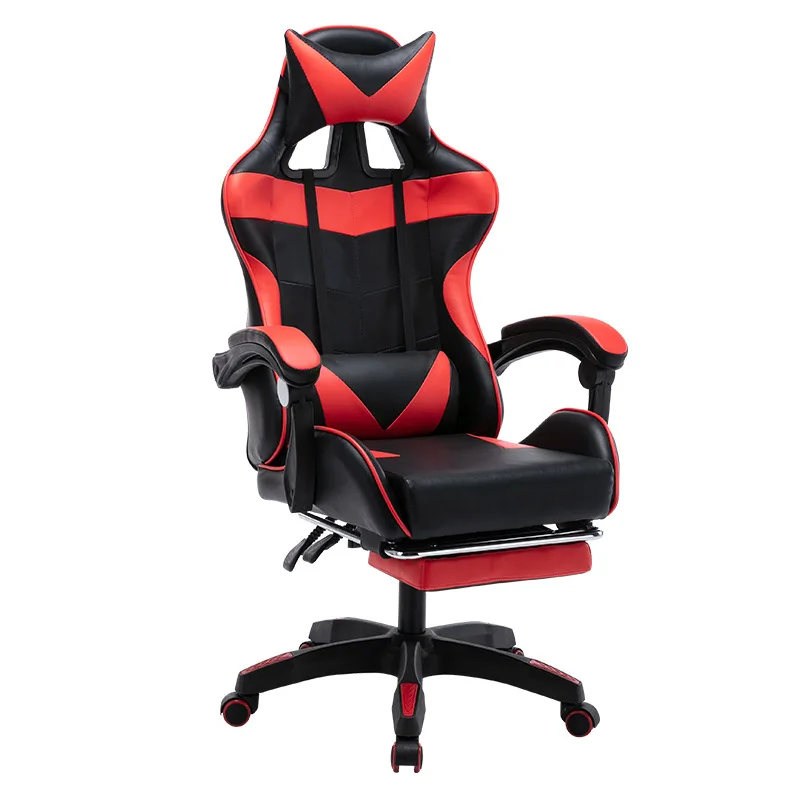 Luxury Quality Top Gaming Chair Race Comfortable pink Silla Gaming Cheap Pvc Leather Pillow Gaming