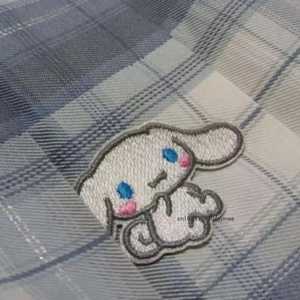 

Kawaii плиссированная юбка Cinnamoroll Kuromi Sanrios аниме детская юбка клетчатая Y2K юбка с высокой талией и бантом японская униформа