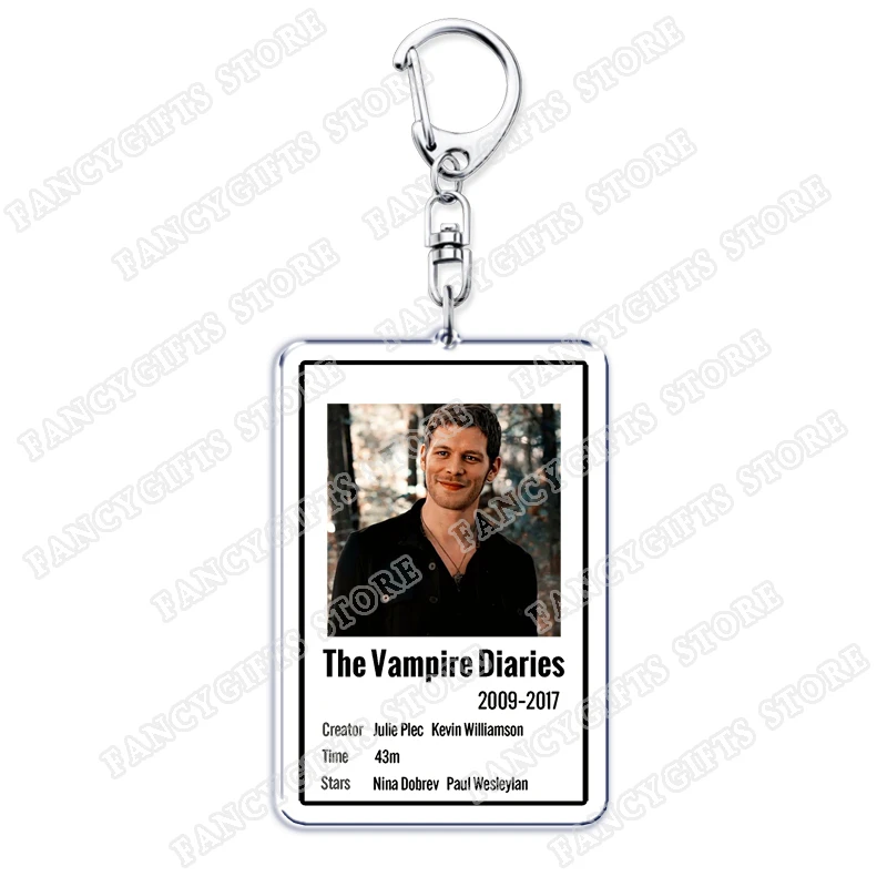 يوميات مصاص الدماء برنامج تلفزيوني سلاسل المفاتيح للنساء اكسسوارات حقيبة ديمون ستيفان سلفاتوري إيلينا جيلبرت كينغ مجوهرات المشجعين الهدايا