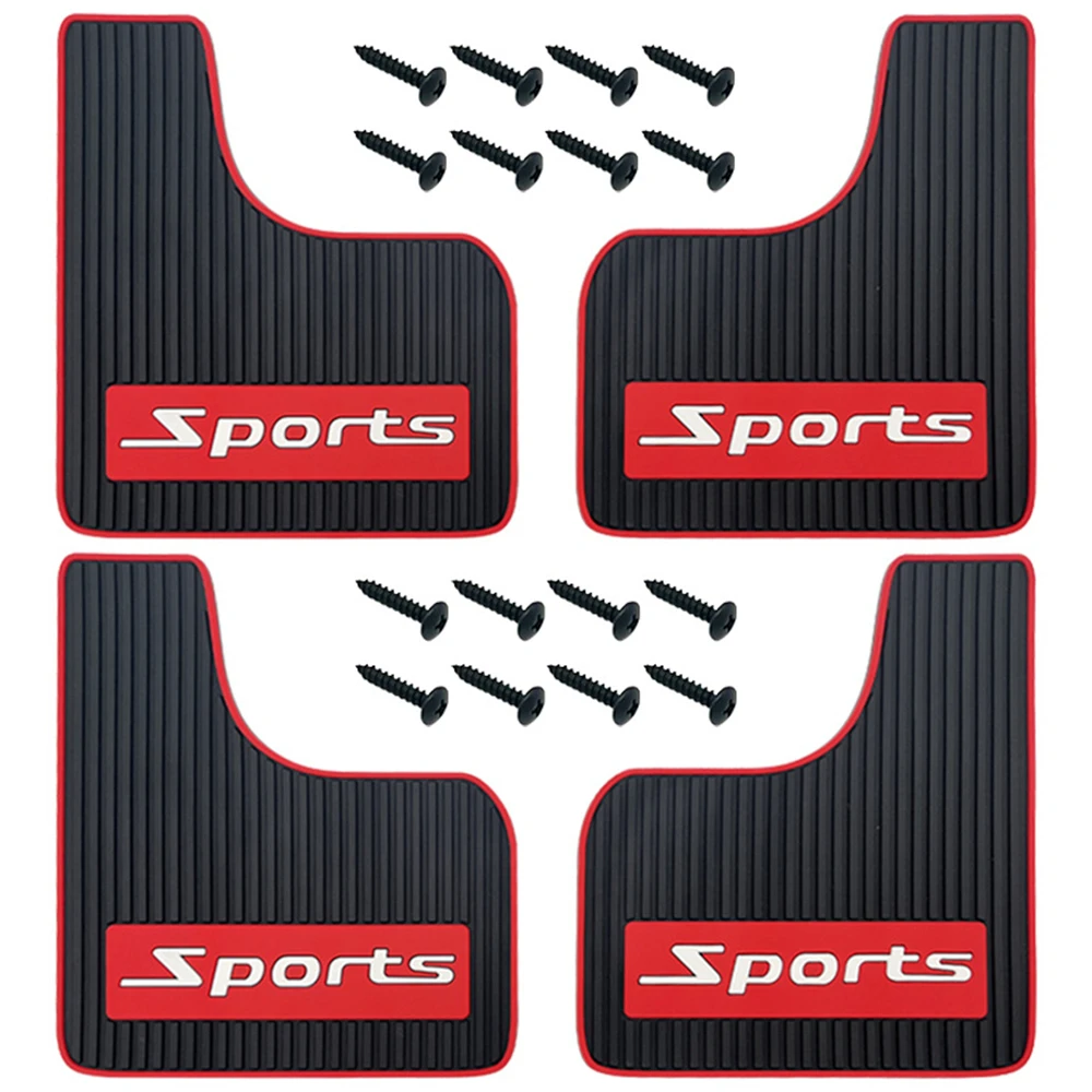 

​4PCS Car Mud Flaps Universal Rubber Mudguard Soft No Collision Front and Rear Fender Splash Guards Mud Flaps for Cars