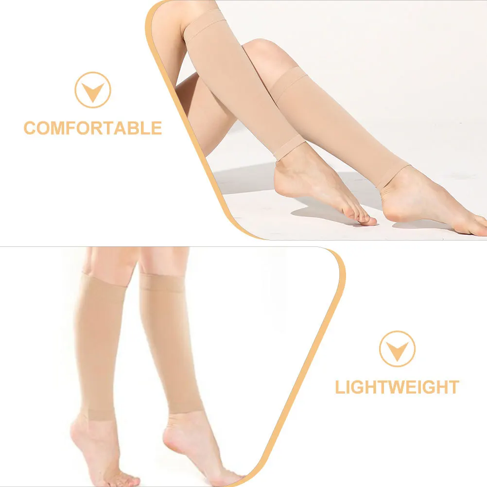 زوج واحد من الأكمام الضاغطة للساقين والرجال، أكمام داعمة للساق خفيفة الوزن قابلة للتنفس، أغطية للساق للجري والتمارين الرياضية