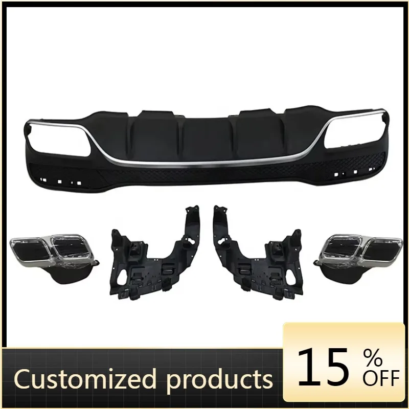 

High quality and reliableFor Benz GLS Modified GLS63 Rear Lip and Exhaust Pipe
