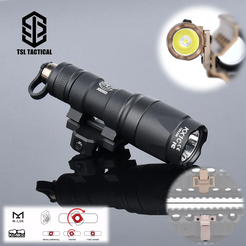 

WADSN M600U M300C Tactical Flashlight M-Lok Keymod Rail Offset Mount Base Hunting Weapon Gun Light M300 M600 Airsoft Accessories