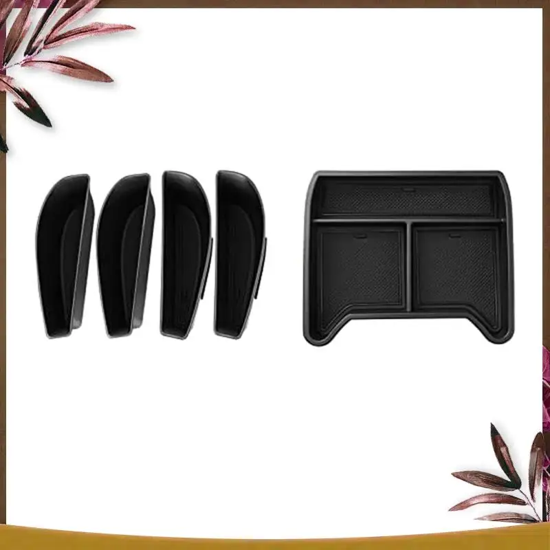 AB59-For Id.4 VW Id4 2021-2023 صندوق تخزين وحدة التحكم المركزية وحدة التحكم المركزية أسفل إدراج صينية صندوق تخزين جانبي للباب الاسمية #4