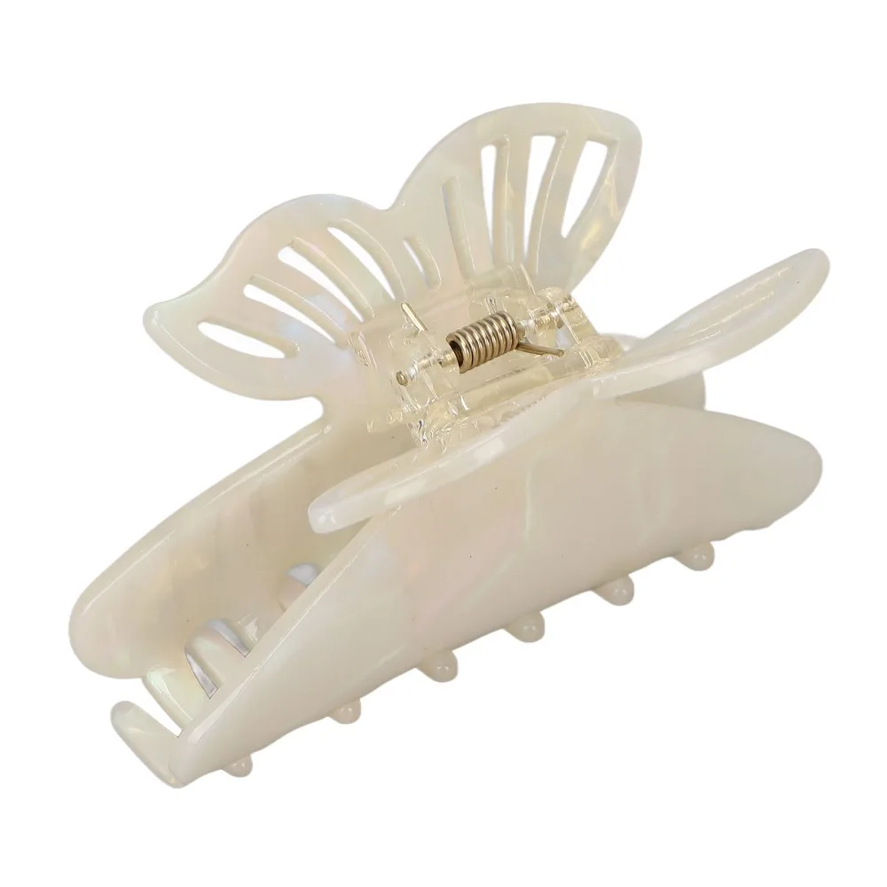 For Women Butterfly Shape Hair Claw Clips Nonslip Design Strong Hold Hair Clamps Elegant Vintage Jaw Hair Clips Daily Use