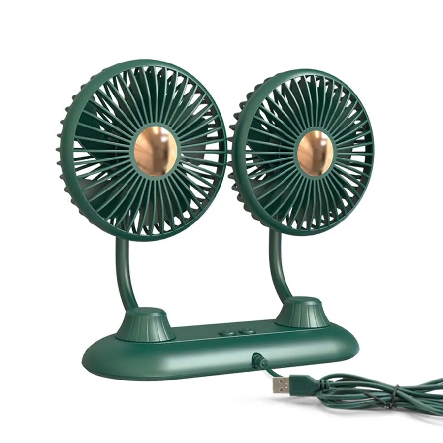 Portable Mini USB Fan, Silent, Handheld, Double Head, Air Cooling, Office, Car, Home, Room, Table Fans, Creative, 4.5