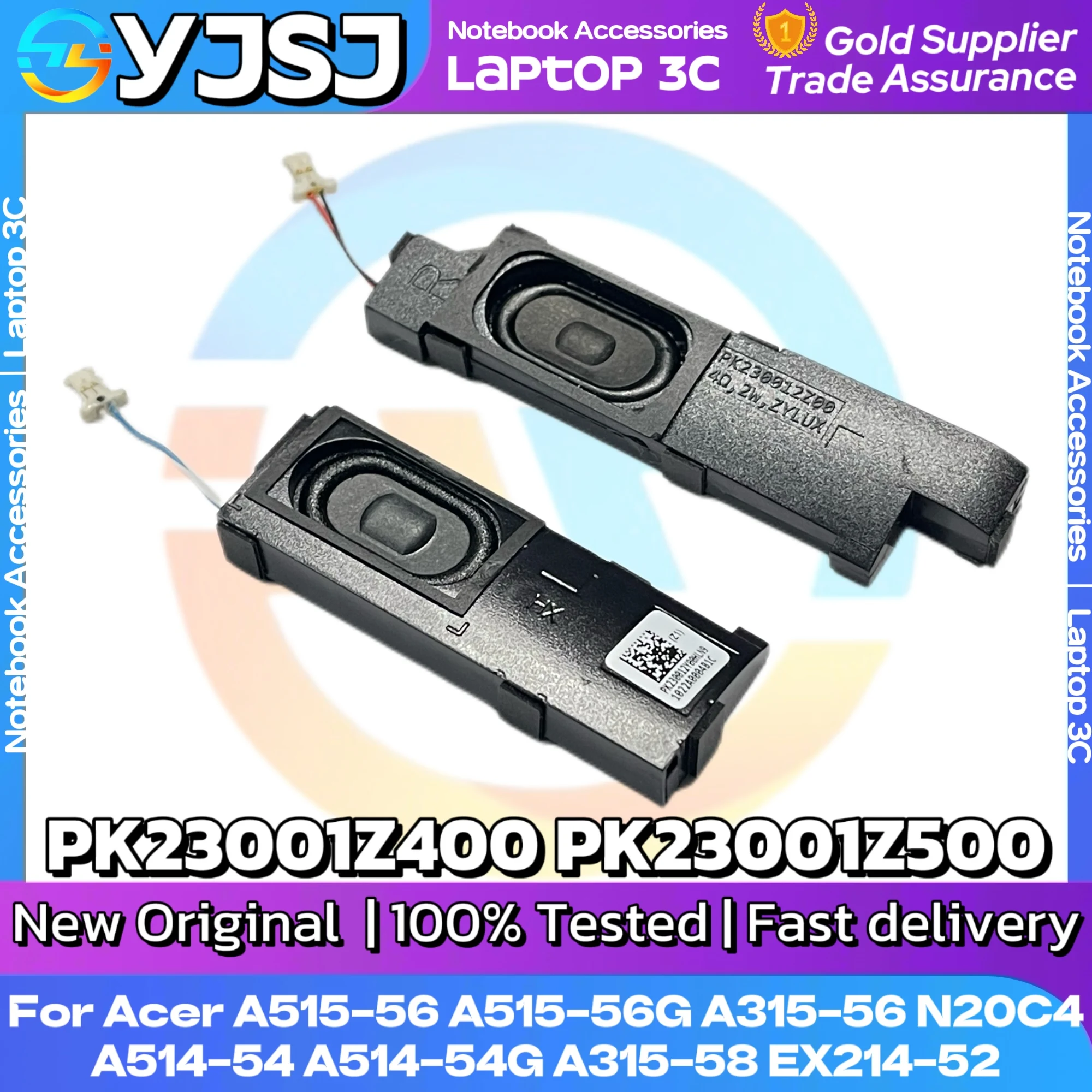 Pengeras suara Laptop asli baru untuk Acer A515-56 A515-56G A315-56 A514-54 A514-54G A315-58 EX214-52 N20C4 PK23001Z400 PK23001Z500