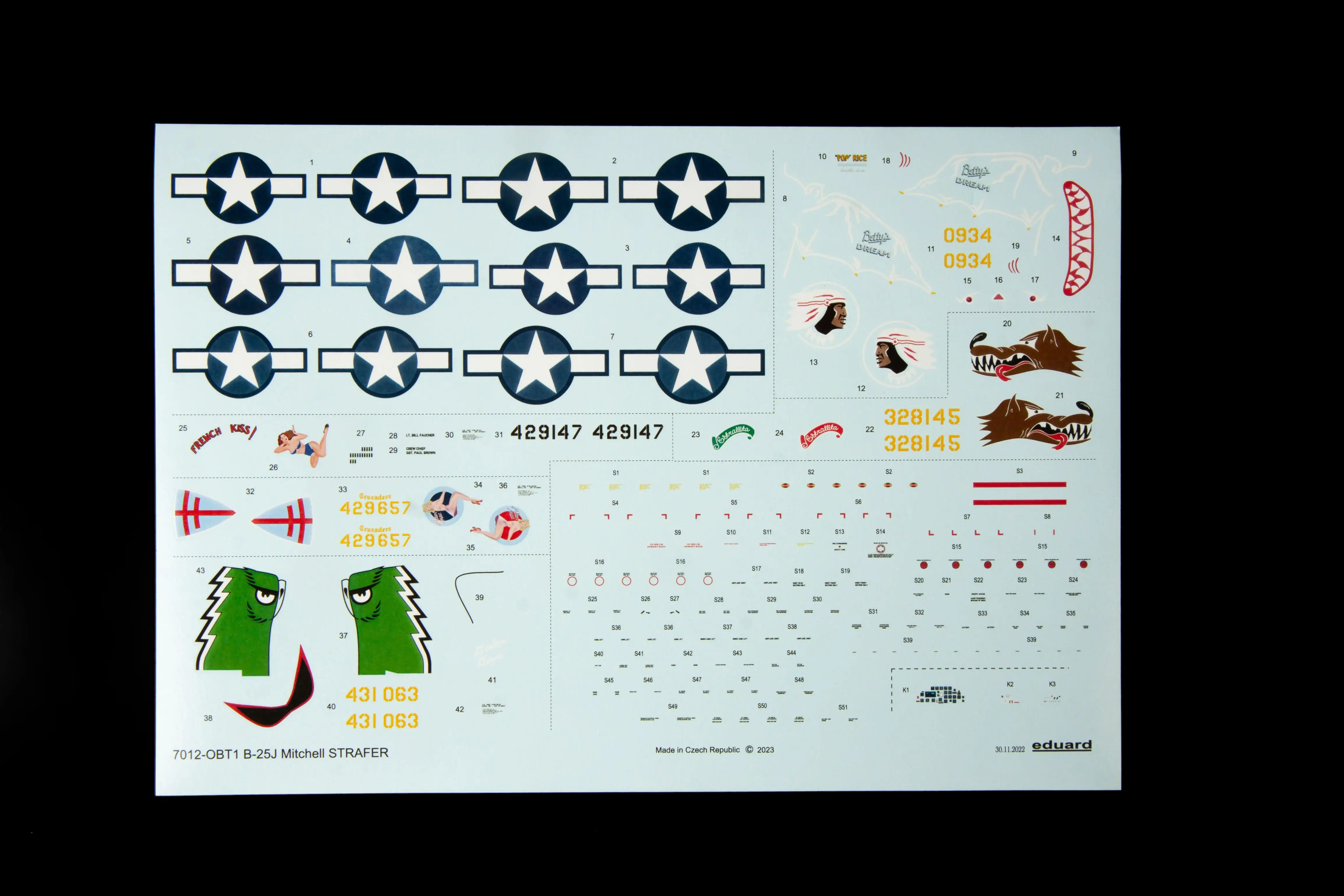 Eduard 7012 1/72 B-25J Mitchell Strafer ProfiPACK Model Kit