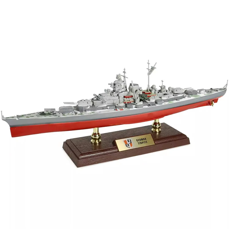 Metal Ship Mold Ship Finished Product 1/700 in Germany Titz Battleship Model Luxury Version of Static Alloy Finished Model Toys