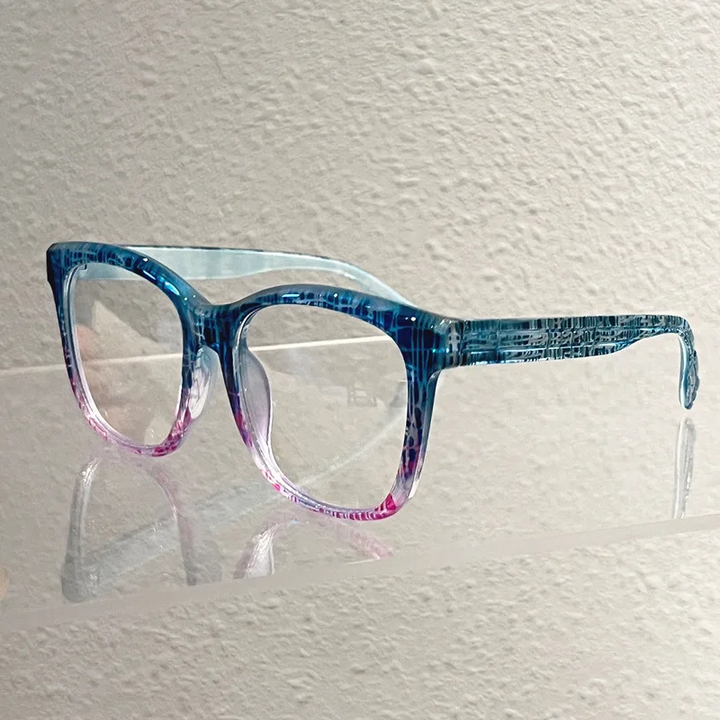 New Vintage Stylish Square Frame Anti Blue Light Optical Eyeglasses Classic Versatile Simple Style HD High Quality Plain Eyewear