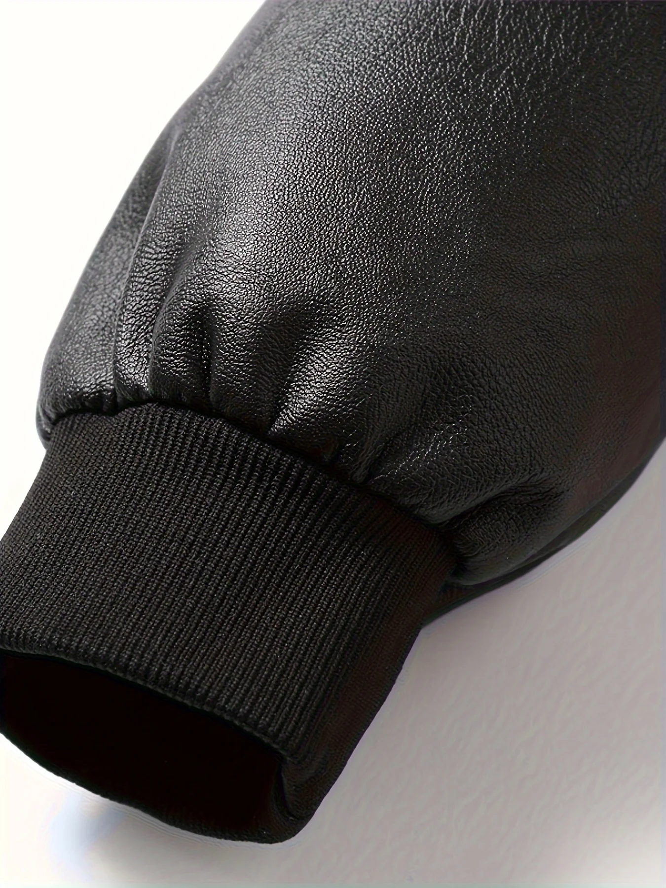 Damska kurtka baseballowa na wiosnę i jesień o średniej długości z kołnierzem baseballowym Pu Leather Jacket