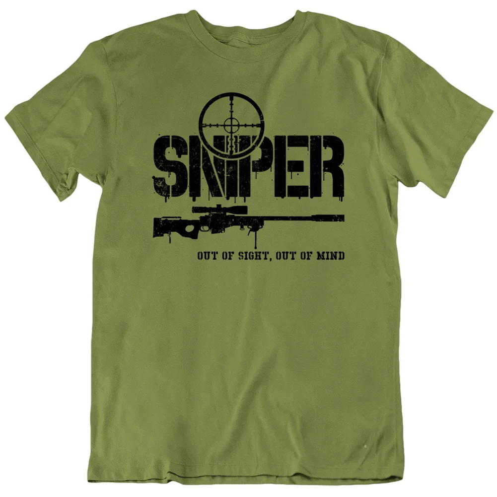 Short Sleeve Casual Cotton O-Neck Summer Shirts SNIPER US Army Special Force Seals Para Sas Men T Shirt  harajuku  oversized