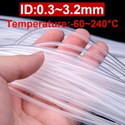 Tubo Flexible pequeño de 10 metros, tubo de silicona capilar, manguera transparente de grado alimenticio, insípido, resistente a altas temperaturas, médico