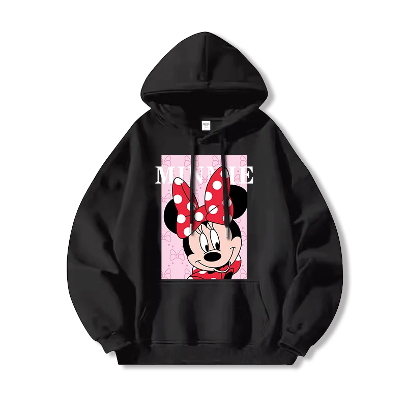 American style Disney Mickey Mouse Cartoon Anime Printing Men's and women's hoodies Autumn and Winter Couple Clothes Hoodies