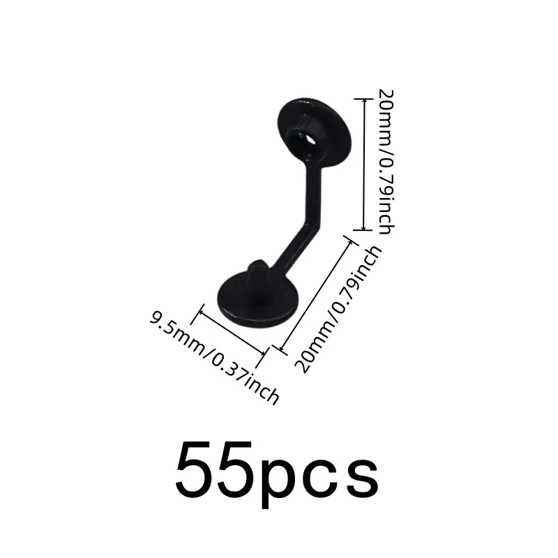 Anti-Theft Buckles 55 pcs, Durable Plastic Body, Anti-Dismantle Design, for Clothing Tags, Multipurpose