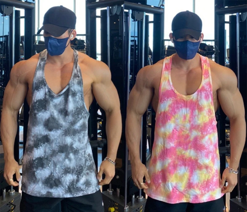 High Quality Workout Sportswear Camouflage Shirt Gym Mens Mesh Breathable Tank Top Vest Muscle Sleeveless Bodybuilding Clothing