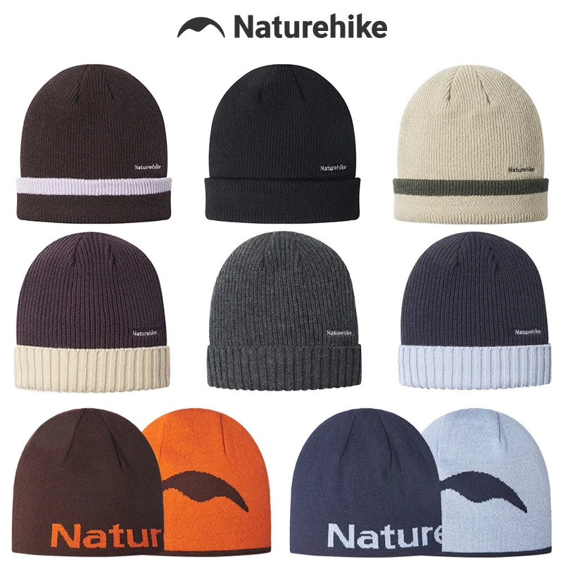 

Naturehike, новинка 2025, шерстяная вязаная шапка, зимняя ветрозащитная теплая шапка, уличная альпинистская шапка для кемпинга, пешего туризма, вязаные шапки для мужчин и женщин