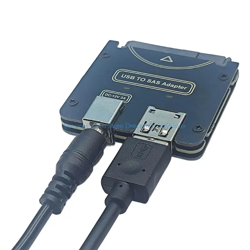 HX6A SASHDD ConverterCable With 5Gbps Transfer Speed CompatibleWith WindowSystems SupportsSATA/SASDrive 12V Power Input Need