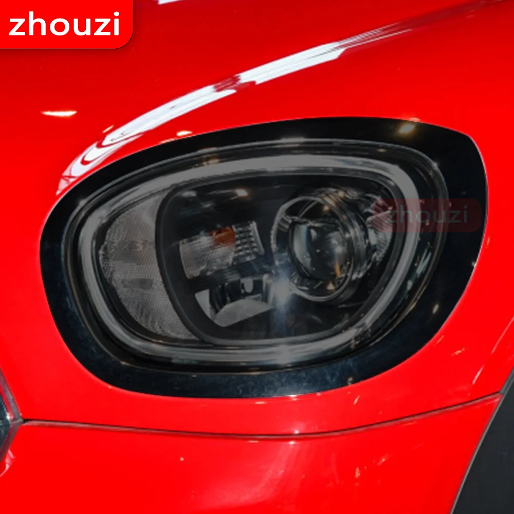 For MINI Cooper Countryman F60 JCW Car Headlight Protective Film Headlamp Restoration Transparent Black TPU Sticker Accessories