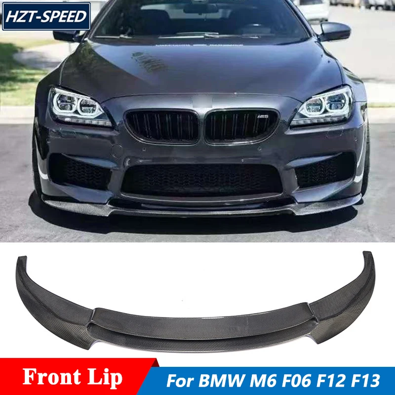 

V Style Carbon Fiber Front Bumper Diffuser Lip For BMW 6 Series M6 F06 F12 F13 Two and Four Door Car Body Kit 2012-2017