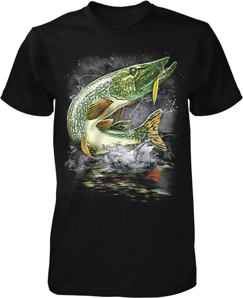 Pike, Northern Pike, Blue Pike, Jumping Pike, Fly Fishing Men's T-Shirt