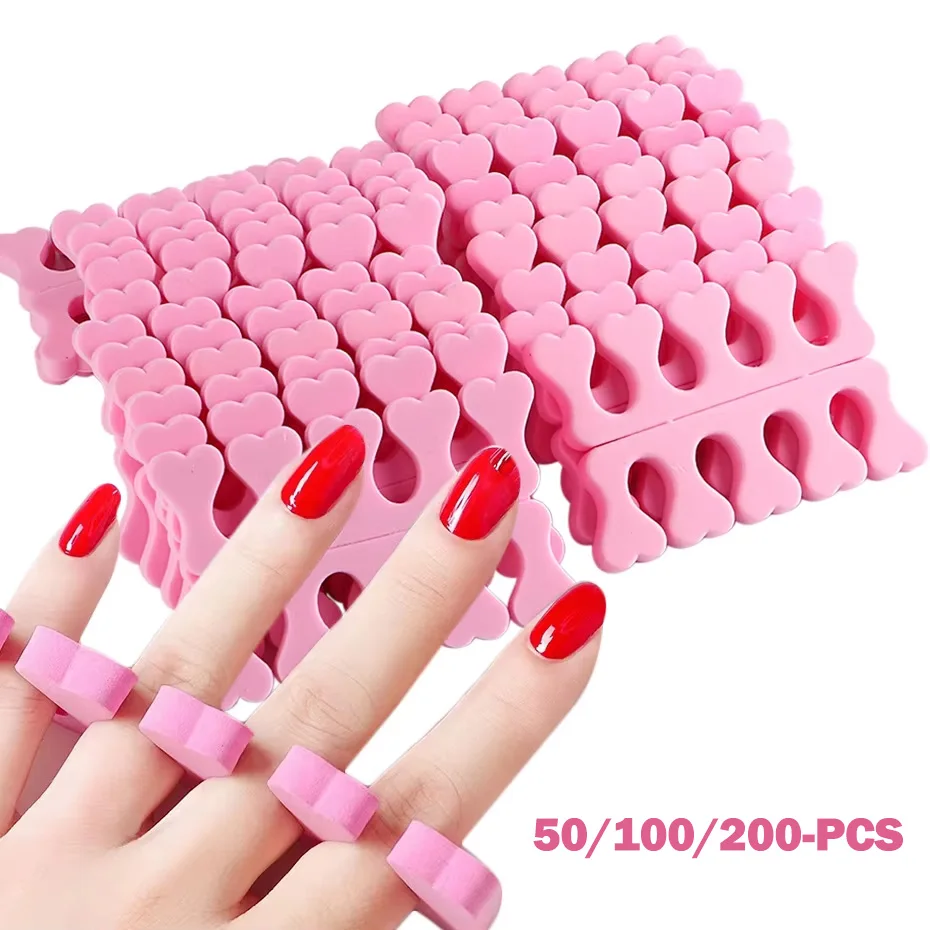 

Nail Art Toe Separators, Finger & Toe Sponge Separators, Soft UV Gel Polish Beauty Tools, and Manicure & Pedicure Kits