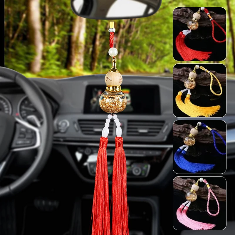 Gold Foil Bottom Gourd Pendant Car Mini Gourd Pendant Car Pendant Double Spike Gourd Pendant Gourd Pendant